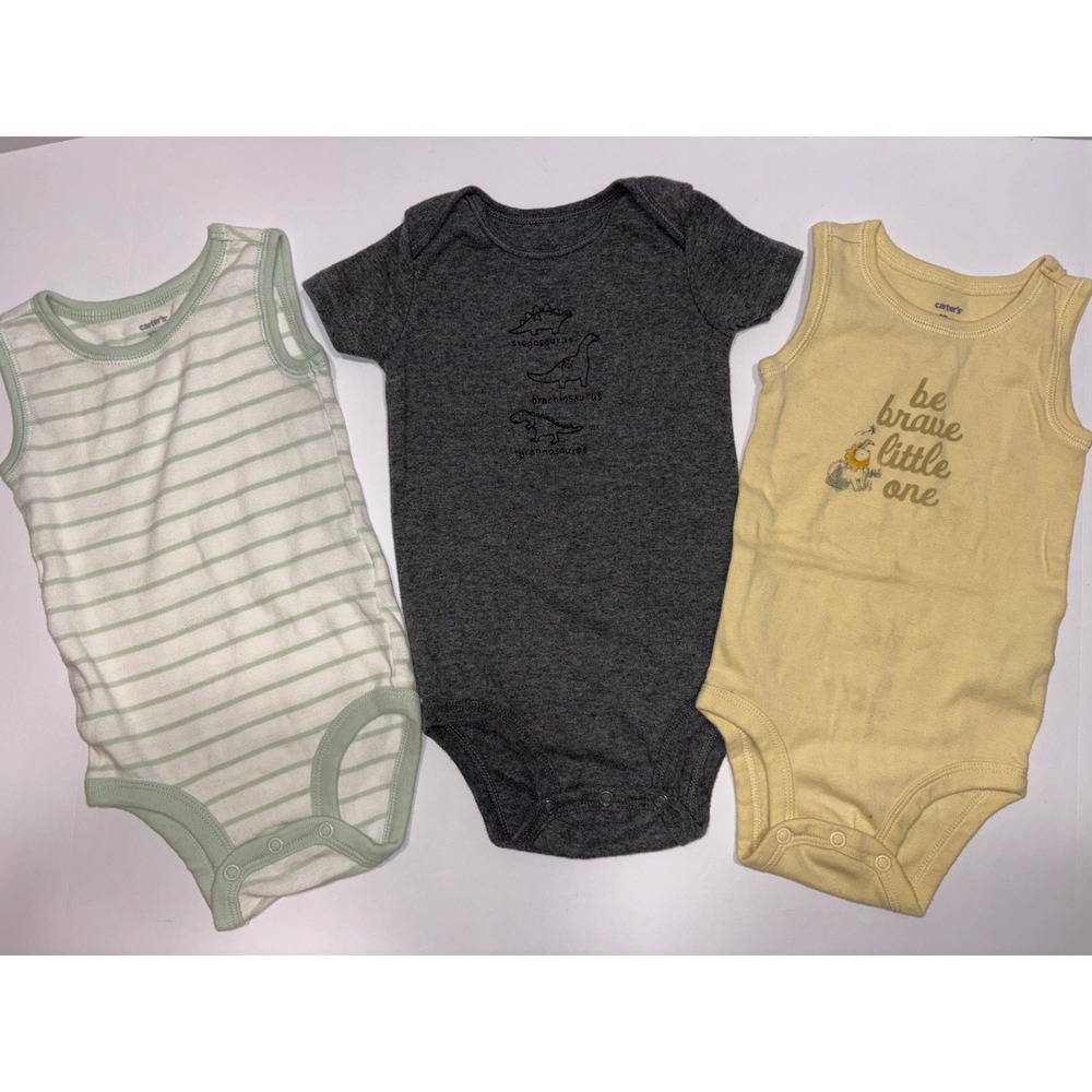Baby‎ Boys Bodysuit Bundle of 10!! 12 Months Carter's Garanimals Cute Fun Prints - Picture 4 of 7